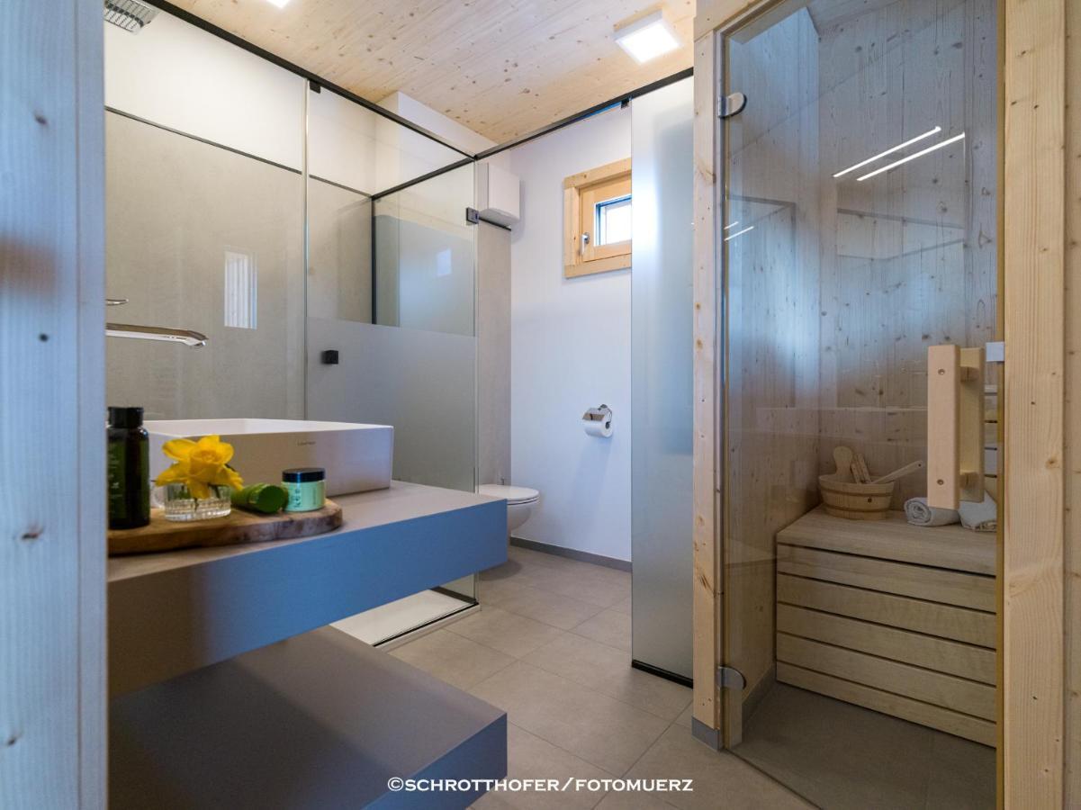 Wiesenquartier I Chalet I Adults Only Langenwang Bagian luar foto
