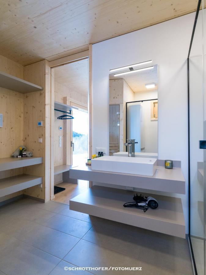 Wiesenquartier I Chalet I Adults Only Langenwang Bagian luar foto