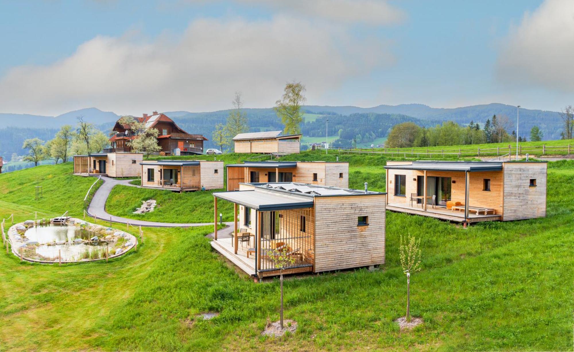 Wiesenquartier I Chalet I Adults Only Langenwang Bagian luar foto